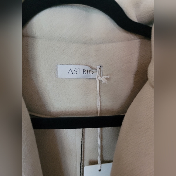 ASTRID Cream Long Coat. NWT Sz XL - Picture 5 of 6